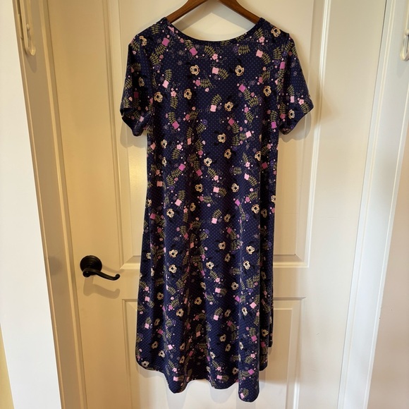 LuLaRoe Disney Minnie Mouse Floral Print Carly Dress Women’s M - Picture 3 of 4